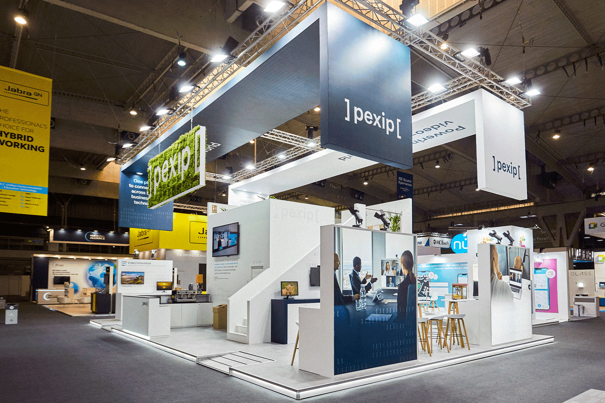 Pexip at ISE: A double-decker stand that spoke volumes